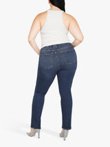 Good American Good Legs Women's Body-Hugging Straight Jeans - Blue - Size 30