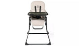 NEW Ickle Bubba Flip Magic Fold Highchair with Removable Tray Harness Pearl Grey