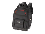 Hultafors 590120 Moulded Base Tool Backpack 42 Pockets 1680D - Black/Red