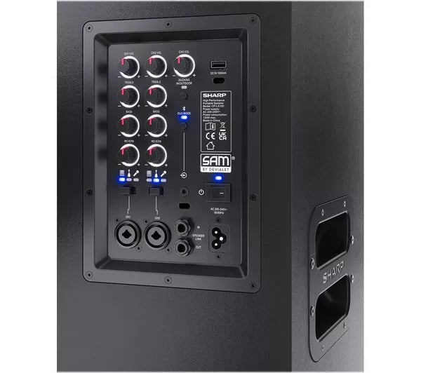 Sharp SumoBox CP-LS200 High-Performance Deep Bass Bluetooth Portable Speaker