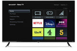 Sharp 4T-C50FJ0KL1FB 4K UHD LED HDR Frameless 50'' Smart Roku TV - Black