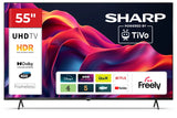 Sharp 55GK4045K 4K Ultra HD HDMI Wi-Fi 55″ Smart Frameless LED TV - Black