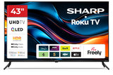 Sharp Roku 43HJ4125K 4K Ultra HD LED USB/HDMI Frameless 43'' Smart TV Black