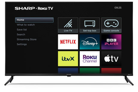Sharp Roku 43HJ4125K 4K Ultra HD LED USB/HDMI Frameless 43'' Smart TV Black