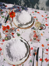 By Hope Summer Climber Nasturtium Linen Tablecloth - 250 x 143cm - Multi