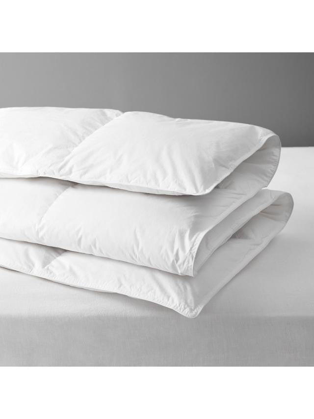 John Lewis 13.5 Tog Natural Duck Down 60/40 White Duvet - Single 135 x 200cm