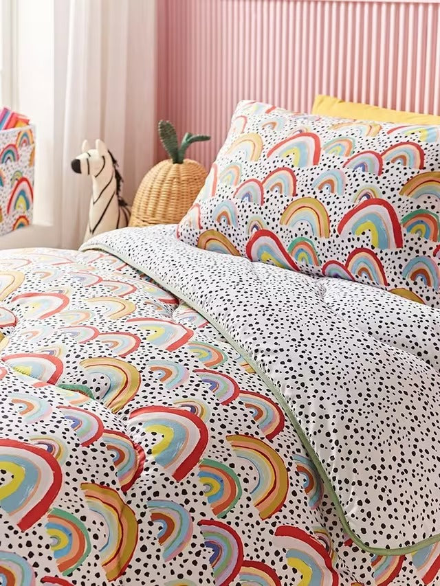 Eleanor Bowmer x Night Lark Rainbow Coverless Duvet Pillowcase 10.5Tog King