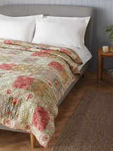 John Lewis Gracie Patchwork 100% Cotton Floral Bedspread L260 x W250cm
