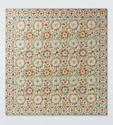 John Lewis Keya Suzani Quilted Cotton & Linen Bedspread 220 x 220cm - Multi