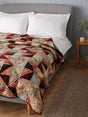 John Lewis Patchwork Quilted Cotton Bedspread 250 x 260cm - Ruby/Multi - Kazoop 