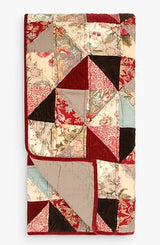 John Lewis Patchwork Quilted Cotton Bedspread 250 x 260cm - Ruby/Multi - Kazoop 