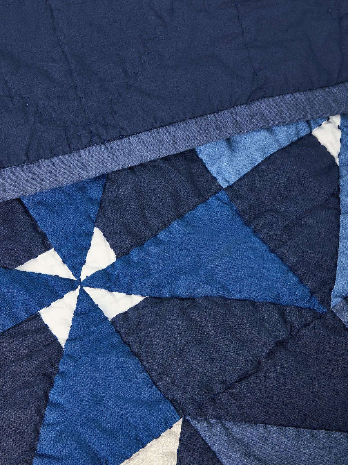 John Lewis Viento Patchwork Quilted Bedspread 220 x 220cm King Size - Blue