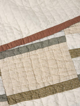 John Lewis Palenque Patched Quilt Linen Blend 220 x 220cm - Multicoloured
