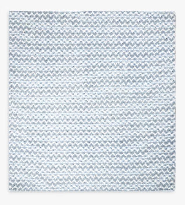 John Lewis Nyra Cotton Velvet Quilted Bedspread 220 x 220cm - Rust/Blue - Kazoop 