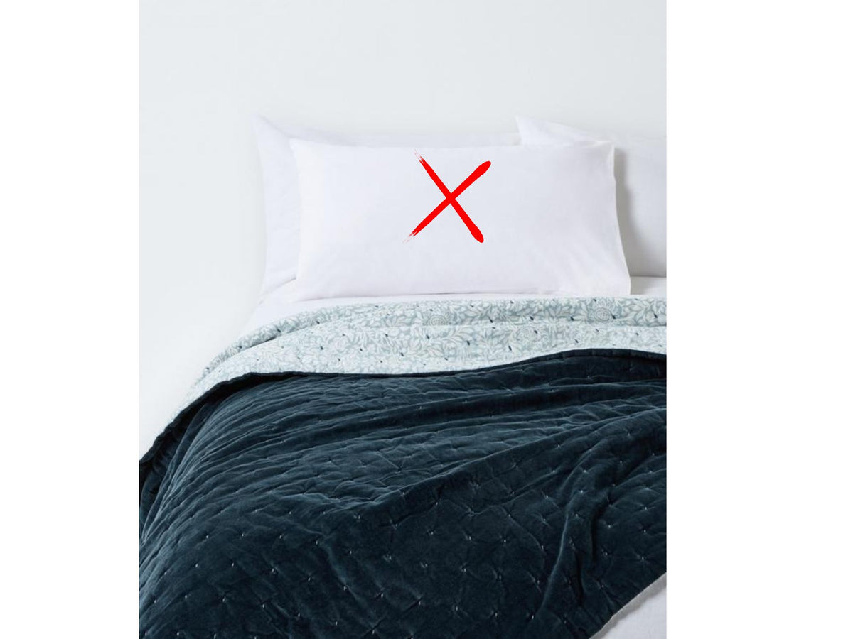 John Lewis Hidcote Cotton Velvet Quilted Bedspread Throw 220x220cm Dark Blue