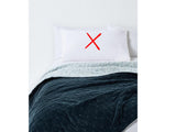 John Lewis Hidcote Cotton Velvet Quilted Bedspread Throw 220x220cm Dark Blue