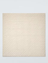 John Lewis Cotton Velvet Quilted Polyfill Bedspread 220 x 220 cm - Putty