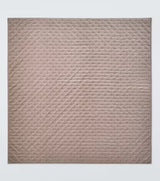John Lewis Cotton Velvet Quilted Soft Decorative Bedspread 220x220cm - Rosa