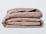 John Lewis Cotton Velvet Quilted Soft Decorative Bedspread 220x220cm - Rosa