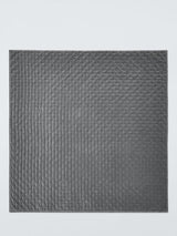John Lewis Breathable Warm Velvet Quilted Bedspread 220 x 220cm - Steel