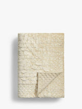 John Lewis Boutique Hotel Velvet Stitch Throw L260 x W250cm - Natural