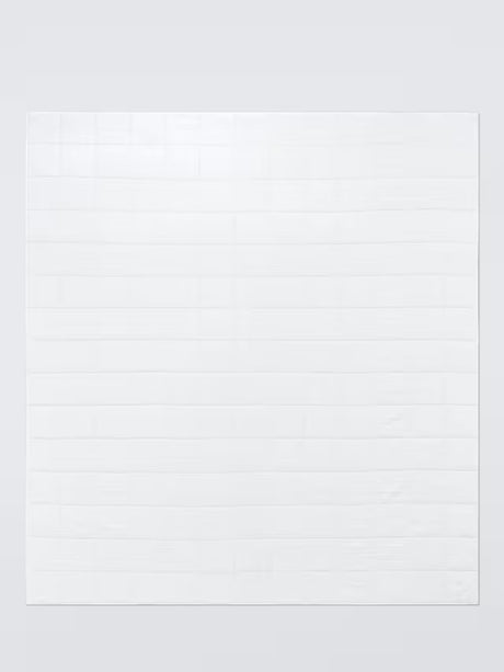 John Lewis Muslin Washed Quilted Reversible Bedspread 250 x 260cm - White