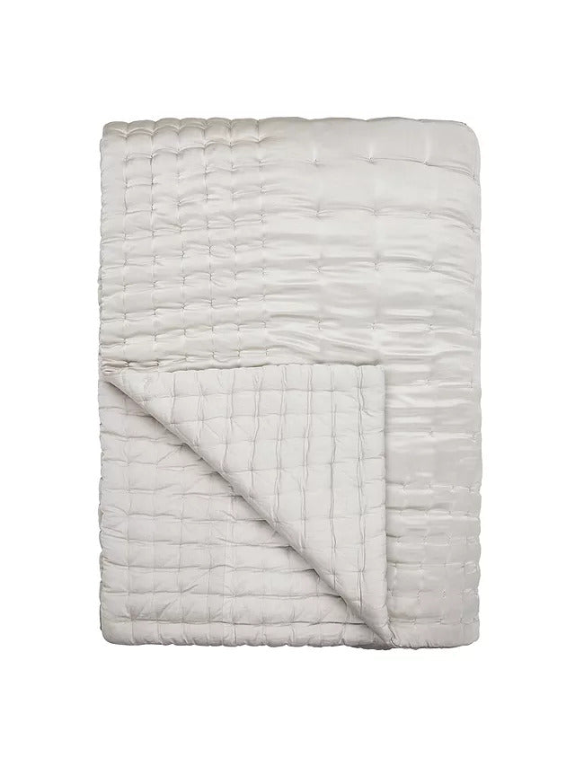 John Lewis Boutique Hotel 100% Silk Bedspread L280 x W260cm - Natural - Kazoop 
