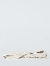 John Lewis Ruched Breathable 100% Cotton Bedspread 250 x 260cm - Greige