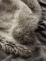John Lewis Faux Fur Bedspread Throw Washable - Ombre Mocha - 150 x 120 cm