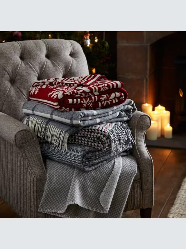 John Lewis Faux Fur Bedspread Throw Washable - Ombre Mocha - 150 x 120 cm