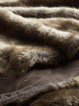 John Lewis Soft Cozy Faux Fur Decorative Sofa Throw 200 x 150cm - Brown