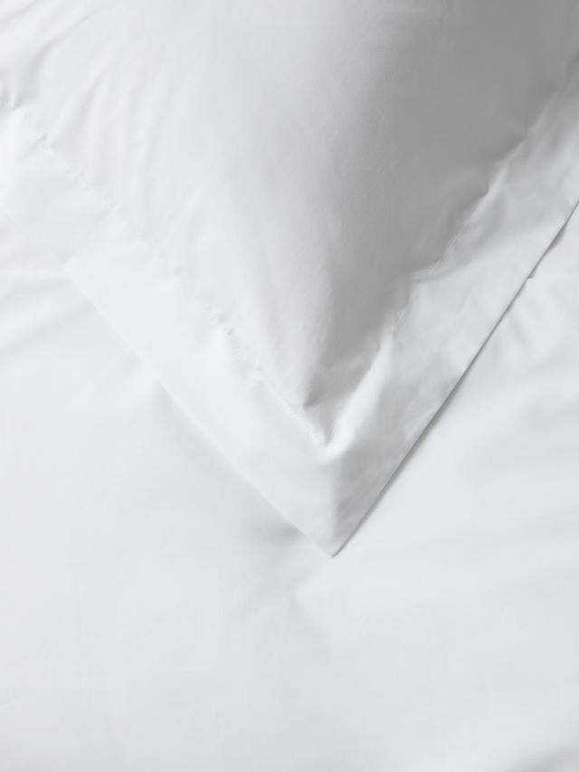 John Lewis Egyptian Cotton Percale 260TC Duvet Cover Set King Size - White