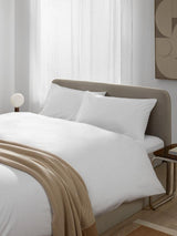 John Lewis Egyptian Cotton Percale 260TC Duvet Cover Set King Size - White