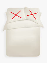 John Lewis 400 Thread Count Cotton Super King Duvet Cover - Natural Cream