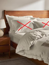 John Lewis 400 Thread Count Cotton Super King Duvet Cover - Natural Cream