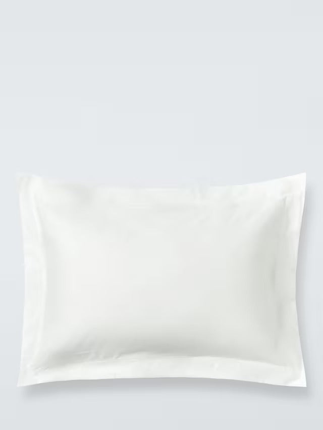 John Lewis Luxury Egyptian Cotton Sateen 600 Thread King Duvet Cover - White