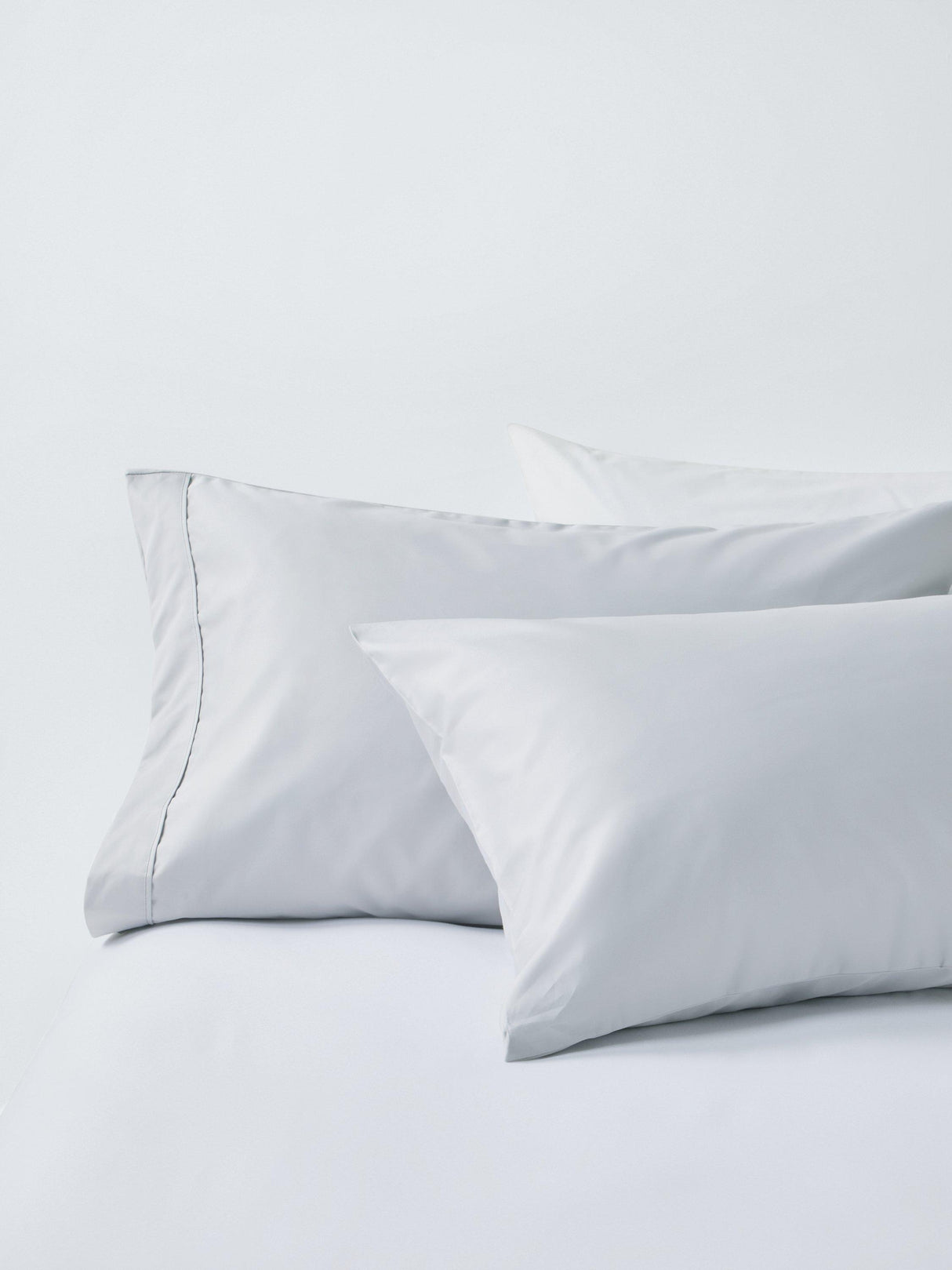 John Lewis Egyptian Cotton Sateen 600 Thread Count King Duvet Cover Mid Grey