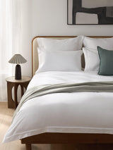 John Lewis Hotel 500TC Cotton Sateen Super King Duvet Cover 220x260cm White