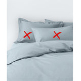 John Lewis Soft & Silky 800 Thread Count Super King Duvet Cover - Ice Blue