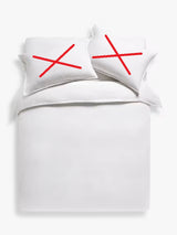 John Lewis Luxury Linen & Silk Breathable Plain Duvet Cover - Double White