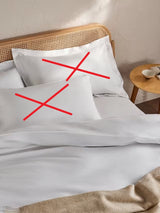 John Lewis Luxury Linen & Silk Breathable Plain Duvet Cover - Double White