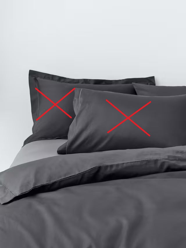 John Lewis Luxury Egyptian Cotton Sateen King Size Duvet Cover - Charcoal