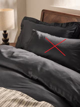 John Lewis Luxury Egyptian Cotton Sateen King Size Duvet Cover - Charcoal