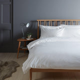 John Lewis Crisp & Fresh Cotton 200 TC Small Double Fitted Sheet - White