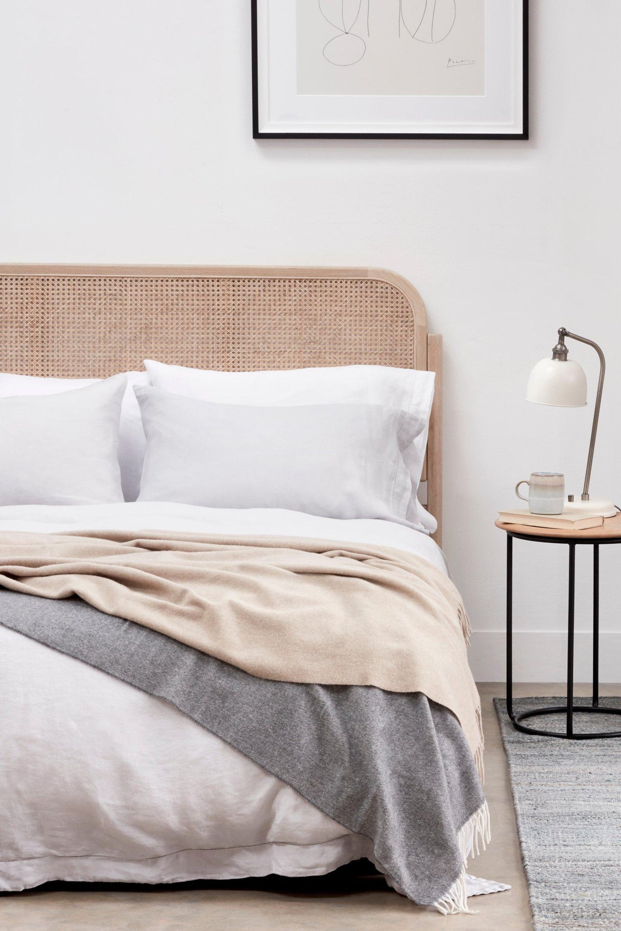 John Lewis Crisp & Fresh Cotton 200 TC Small Double Fitted Sheet - White