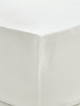John Lewis 600TC Egyptian Cotton Sateen Deep Fitted Sheet Super King - White