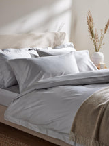 John Lewis Soft Egyptian Cotton 800TC Double Deep Fitted Sheet Cool Grey