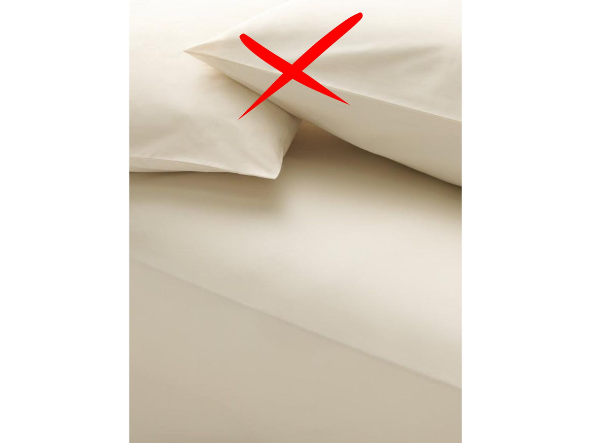 John Lewis 800 Thread Egyptian Cotton Sateen Emperor Fitted Sheet - Cream