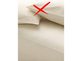 John Lewis 800 Thread Egyptian Cotton Sateen Emperor Fitted Sheet - Cream