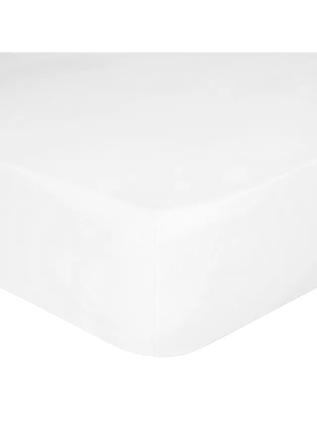 John Lewis 1000 Thread Count Egyptian Cotton Flat Sheet White - King Size